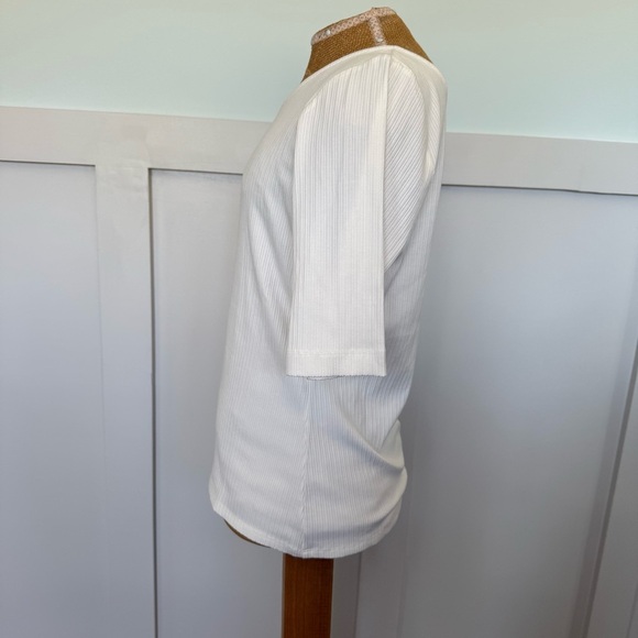 Spanx NEW Ribbed One Shoulder Top Women’s Large Ivory White Sexy Datenight - Picture 2 of 8